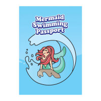 Mermaid Swiming Pass Set with sticker badges