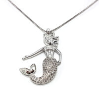 Mermaid Necklace with Zirconia