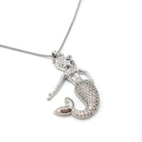 Mermaid Necklace with Zirconia