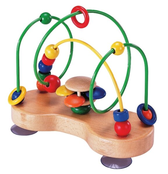 Bunte Motorikschleifen mit Saugnäpfen für interaktives Spielen und Lernen