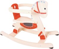 Klassisches Schaukelpferd aus Kautschukholz für...