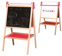 Magnetische Standtafel mit Kreide- und Whiteboard-Seite...