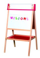 Magnetische Standtafel mit Kreide- und Whiteboard-Seite...