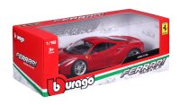 Ferrari R&P 488 GTB 1/18 rot - Detailliertes Modellauto mit beweglichen Teilen