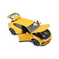 Lamborghini Urus 1/18 Yellow Model Car with Opening Doors and Steering