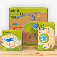 Brändi Dog 4er-Set Brettspiel für Taktik und Teamspaß