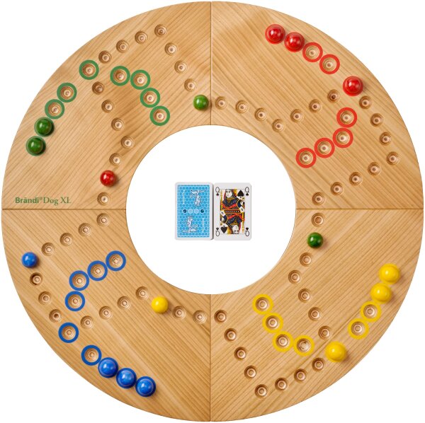 Brändi Dog XL 4-Piece Cherry Wood Set for Double Fun in Living Room