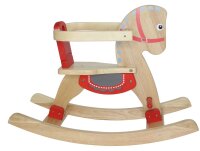 Klassisches Schaukelpferd aus massivem Kautschukholz...