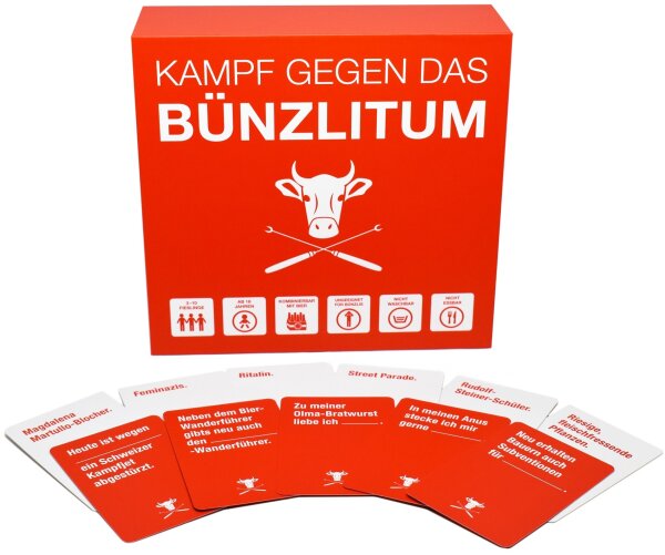 Kampf gegen das Bünzlitum - Das Kultspiel mit 150 Frage- und 450 Antwortkarten