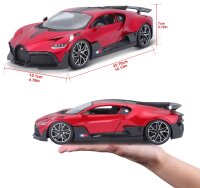 Bugatti Divo 1/18 Rot Modellauto mit Öffnenden Türen und Steuerfunktion