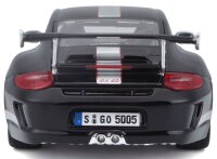 Porsche 911 GT3 RS 4.0 1/18 Black Model Car with Working Steering