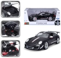 Porsche 911 GT3 RS 4.0 1/18 Black Model Car with Working Steering