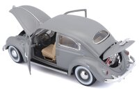 Volkswagen Käfer 1955 1/18 grau Modellauto mit funktionierendem Steuer