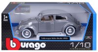 Volkswagen Käfer 1955 1/18 grau Modellauto mit funktionierendem Steuer