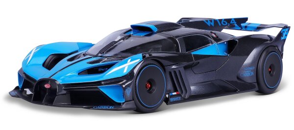 Bugatti Bolide 1/18 Blau Modellauto mit Öffnenden Türen und Steuer