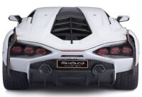 Lamborghini Sian FKP 37 1/18 Model Car White with Opening Doors and Steering