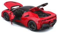 Ferrari R&P SF90 Stradale 1/18 rot detailiertes Modellauto mit beweglichen Teilen