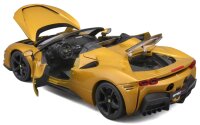 Ferrari R&P SF90 Spider 1/18 Gold Modellauto mit beweglichen Teilen und Federung
