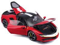 Ferrari SF90 Stradale Fiorano 1/18 rot Modellauto in Geschenkbox