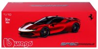 Ferrari SF90 Stradale Fiorano 1/18 rot Modellauto in Geschenkbox