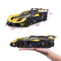 Bugatti Bolide 1/18 Yellow Model Car with Opening Doors and Steering