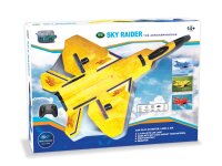 Sky Raider Flugzeug 2.4 GHz gelb für Einsteiger mit LED und starkem Akku
