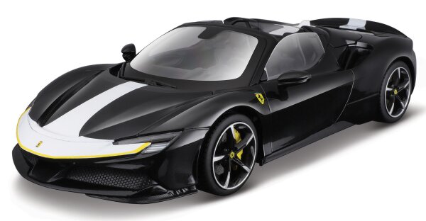 Ferrari Signature SF90 Spider 1/18 schwarz hochwertiges Modellauto in Geschenkbox