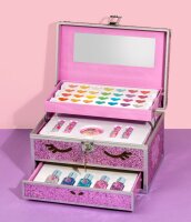Einhorn Glitzer Schminkbox mit 28 Lidschatten und mehr für kreative Looks