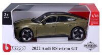 Audi RS e-tron GT 2022 1/18 grün Modellauto mit funktionierendem Steuer