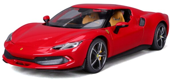 Ferrari R&P 296 GTB 1/18 Red Detailed Model Car with Moving Parts