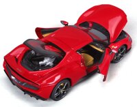 Ferrari R&P 296 GTB 1/18 rot detailgetreues Modellauto mit beweglichen Teilen