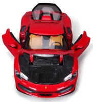 Ferrari R&P 296 GTB 1/18 rot detailgetreues Modellauto mit beweglichen Teilen