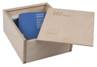 Hochwertige Dog Holzbox für 3 bis 6 Spieler mit magnetischem Schiebedeckel
