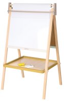 FSC-zertifizierte Standtafel mit Papierrolle und Kreide...