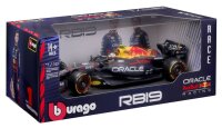 Red Bull Racing F1 RB19 1/18 Pérez 2023 Modell von Bburago in Plexiglas