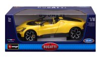 Bugatti Mistral 1/18 Gelb Modellauto mit Öffnenden Türen und Steuer