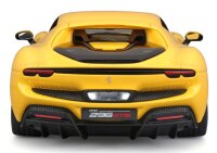 Ferrari R&P 296 GTB 1/18 Gelb Detailiertes Modellauto mit Öffnenden Teilen