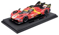 Ferrari 499P LMH 2023 1/18 rot detailgetreues Modellauto...