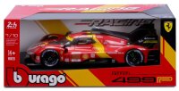 Ferrari 499P LMH 2023 1/18 Red Detailed Model Car with Moving Parts