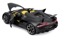 Bugatti Mistral 1/18 schwarz Modellauto mit funktionierendem Steuer und Öffnungsfunktionen