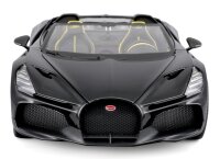 Bugatti Mistral 1/18 schwarz Modellauto mit funktionierendem Steuer und Öffnungsfunktionen