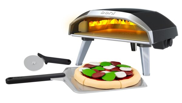 Ooni Koda 16 Pizzaofen Spielzeugset mit Pizzaschieber und Belägen