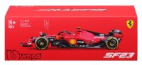Ferrari F1 SF-23 1/24 Sainz 2023 Modell von Bburago in edler Plexiglas-Verpackung