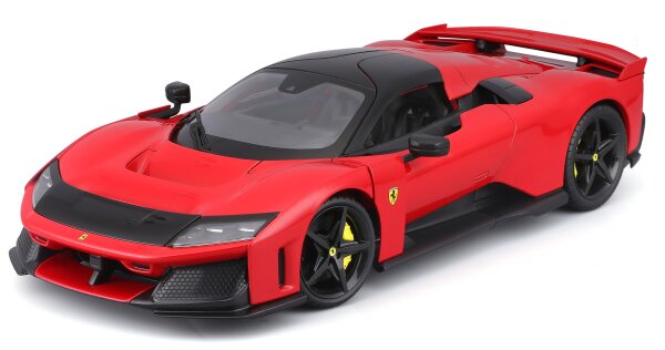 Ferrari F80 1/18 Modellauto rot detailreich mit funktionierenden Türen und Federung