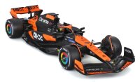 McLaren F1 MCL38 1/24 Modell Oscar Piastri 2024 von Bburago, detailgetreu