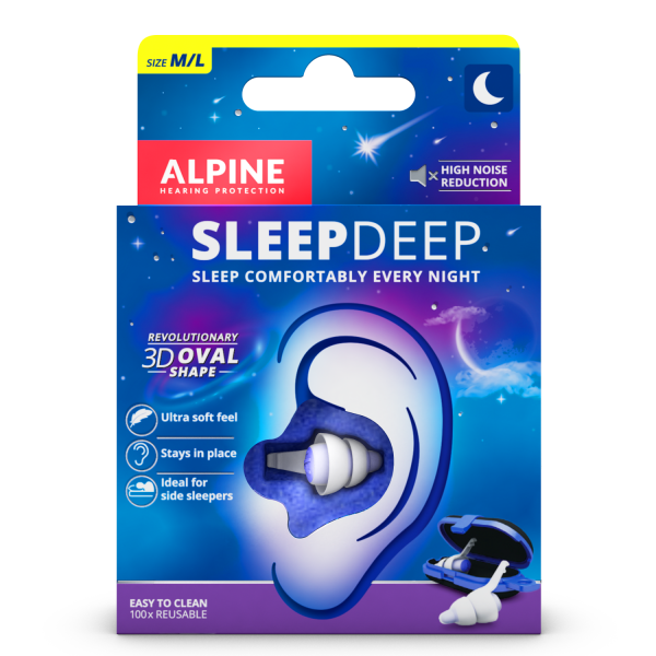 Ohrstöpsel SleepDeep für erholsamen Schlaf mit hoher Schalldämmung
