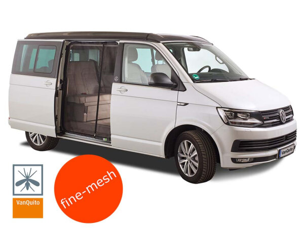 Moskitonetz T5-T6.1 Schiebetüre feinmaschig mit Reissverschluss