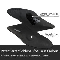 BLK 2 Carbon Einlegesohle für Radsport maximale Leistung und Komfort