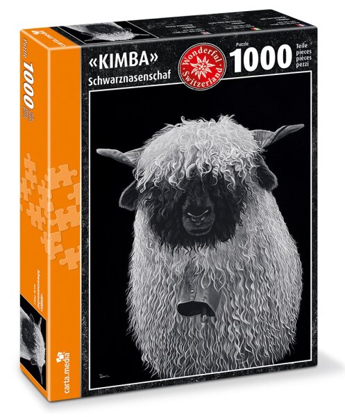 Puzzle 1000 Teile KIMBA Schwarznasenschaf 70x50cm Carta Media