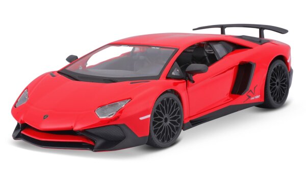 Lamborghini Aventador LP 750-4 SV 1/24 rot hochwertiges Modellauto mit Steuer